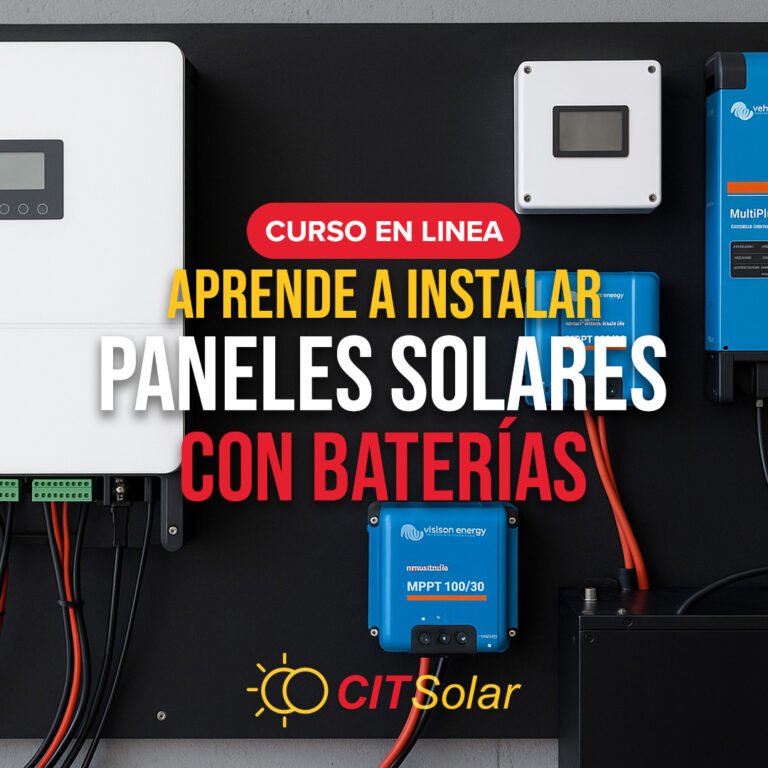 Curso en línea: Paneles Solares con Baterías