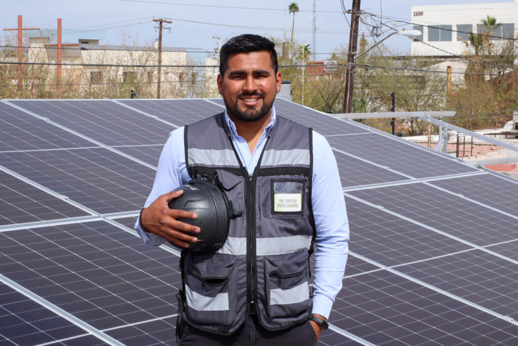 Instalación real de sistema solar con baterías